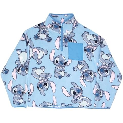 Disney Women's Fleece Pullover Quarter-Zip Jacket Cover