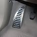 Stainless With Non-Slip Rubber Footrest Pedal Cover Foot Rest Pad With Adhesive Direct Replacement Fit For Ford Focus MK2 MK3 Kuga Escap