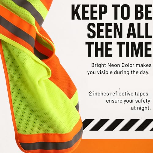 Image of TZ Promise Men High Visibility Reflective Bucket Hat with Neck Flap Wide Brim Boonie Sun Hat Cap