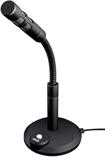 LLLY Pc Microphone Plug and Play 3.5Mm Home Studio Omnidirectional Microphone Suitable for Desktop/Laptop/Computer/Notebook