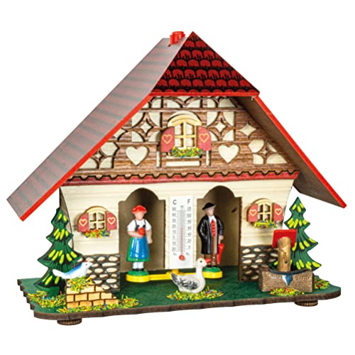 Trenkle Chalet météo TU 847 maison météo bois hygromètre traditionnel mécanique