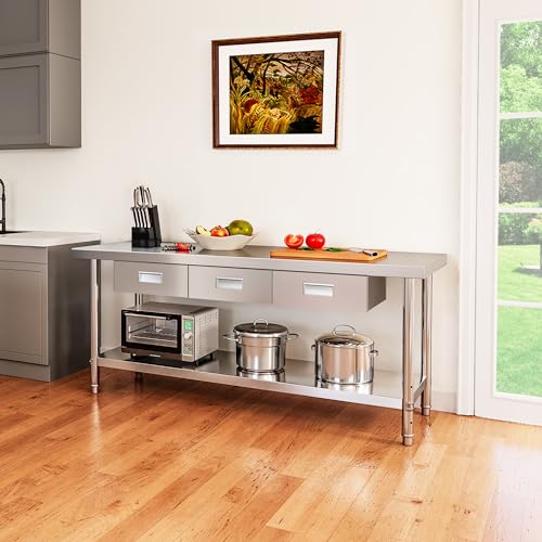 Yitahome MAYIHIXNR0 60 Inch X 24 Inch Stainless Steel Table thumb #5