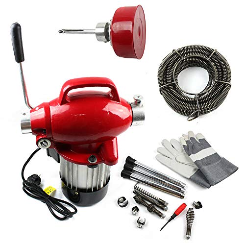 Preisvergleich Produktbild WUPYI2018 Rohrreinigungsmaschine,250W Rohr-Reiniger Reinigung Werkzeug,für Abwasserleitungen von PHI 20-100 - mm diameter(3 / 4)