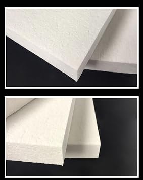 Ceramic Fiber Refractory Panels- Fire Resistant Insulation Board for Wood Stove Fireplace Pizza Oven Foundry Furnace 1PC,300mmx300mmx5mm