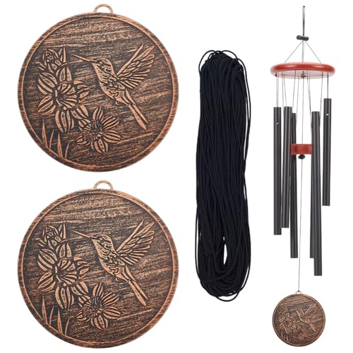 ORIGACH 2 PCS Hummingbird Circular Metal Replacement Wind Catcher