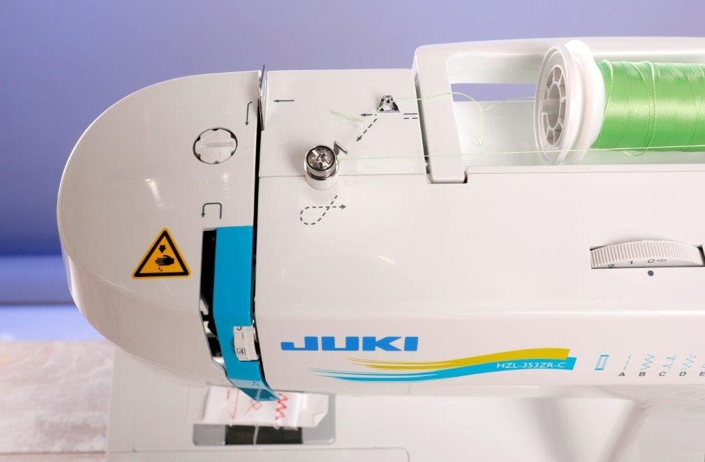Juki HZL-353Z Sewing Machine close-up of threading path