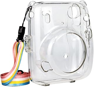 PartyKindom Estojo De Plástico Para Câmera Em Pvc Estojo Para Câmera Instantânea Invólucro De Plástico Bolsa Transversal Para Câmera Bolsa Transversal Para Câmera Mini Concha Protetora Bolsa