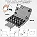 DETUOSI Universal 8.0-8.7 inch Wireless Bluetooth Keyboard for iPad,Samsung Tablet, iPhone Smartphone, iOS, Android Tablets Multi-Device Travel Portable