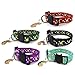 SOFEA Cat Star Moon Collars Star Moon Collars Star Moon Collars5 Pcs Star Moon Pattern Print Adjustable Cat Collars Breakaway with Bell Charm