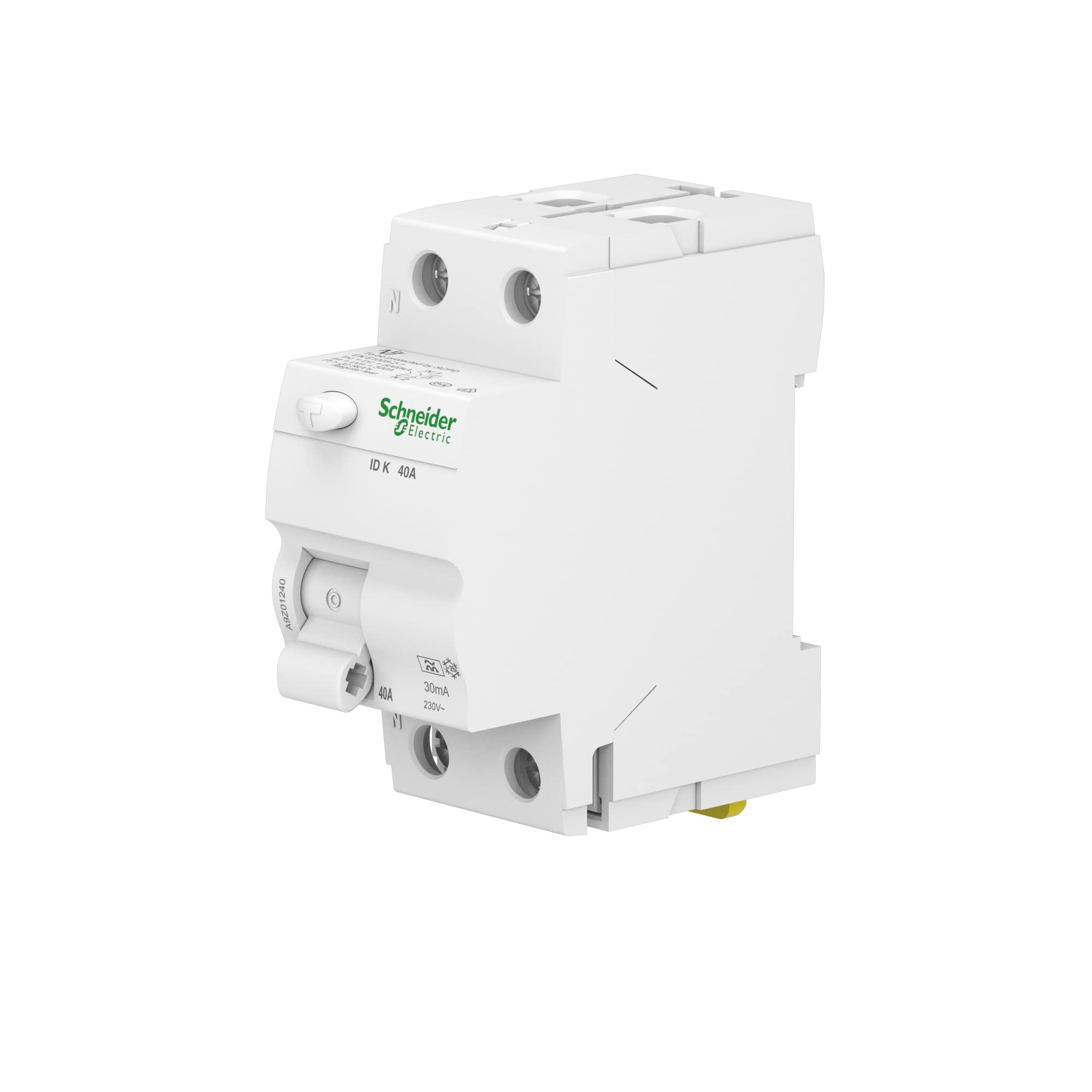 Image secondaire de Disjoncteur Différentiel Schneider Electric 2P 40A 30mA Type A Blanc