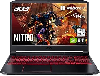 Acer Nitro 5 Gaming Laptop, 15.6" 144Hz IPS FHD Display, Intel Core i5-10300H, 8GB DDR4 RAM, 256GB NVMe SSD, NVIDIA GeForce RTX 3050 GPU, American English Backlit Keyboard, Windows 11 Home