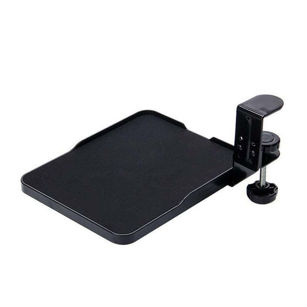 Bandeja Ajustable Para Ratón Bajo El Escritorio - Abrazadera Giratoria 360°, Sin Tornillos, Ideal Para Mejorar La Ergonomía