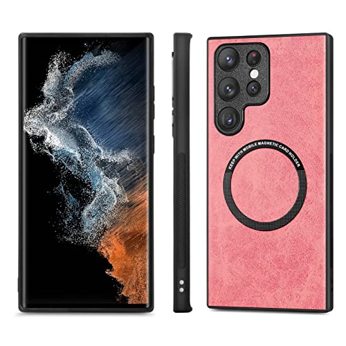 Coque en cuir PC PU Samsung S23 Ultra étui rigide et magnétique premium