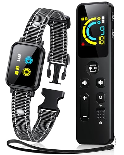 Small Dog Training Collar with Remote 3300FT, Humane Vibrating Dog Collar - Vibration & Beep Only | IPX7 Waterproof & Rechargeable | Fits for Puppies Medium Large Dogs (No Shock)