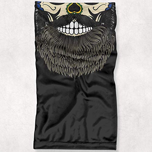 Máscara Bandana Caveira Mexicana Barba Proteção Pesca Moto