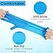 ZENELANEP High-Density Silicone Pet Grooming Gloves with Enhanced Five Finger Design for Bathing, Massaging Dogs and Cats (Blue)