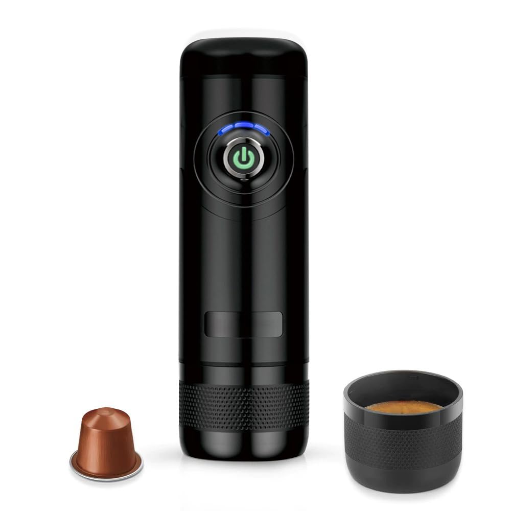 UOEONR Machine à Café Portable de Voyage,Expresso Cafetière UOEONR Machine à Café Portable de Voyage,Expresso Cafetière
