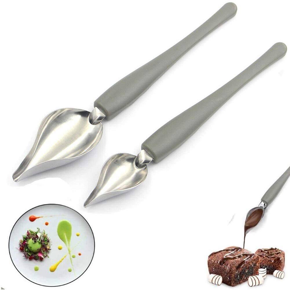 Cuillere A Dessert Pièces Cuillères Dessin À Décoratif Cuillère Chocolat Gâteau Acier Inoxy