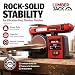 Lumberjack Belt and Disc Sander 370W, 4" x 36" Bench Sander, Bench Top Linisher with Cast Iron Base, Woodworking Belt Sanders for Wood Sanding, 240V, Red Belt Sander