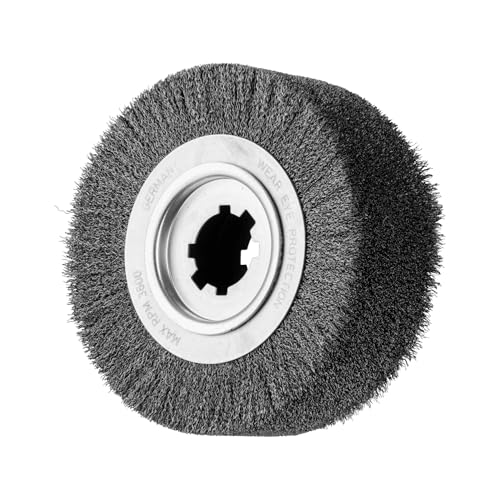 Entgratbürste ungezopft rbu ø 250x80x508 mm Bohrung Stahl-Draht-Ø 035 mm stationär - Pferd