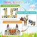 BOLORBT 100PCS Magnetic Tiles Montessori Toys Magnetic Blocks Kids Games STEM Classroom Educational Learning Sensory Magnet Natural Toy for Toddler Boys Girls 3+ Year Old with 2 Cars