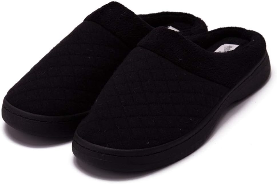 スリッパ 室内履き メンズノンスリップホーム厚い綿のスリッパは 贈答品 通気性と快適です 男女兼用 L Size Color Black
