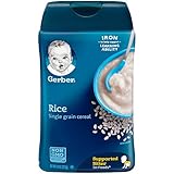 Gerber Baby Cereal, Rice, 8 Ounce