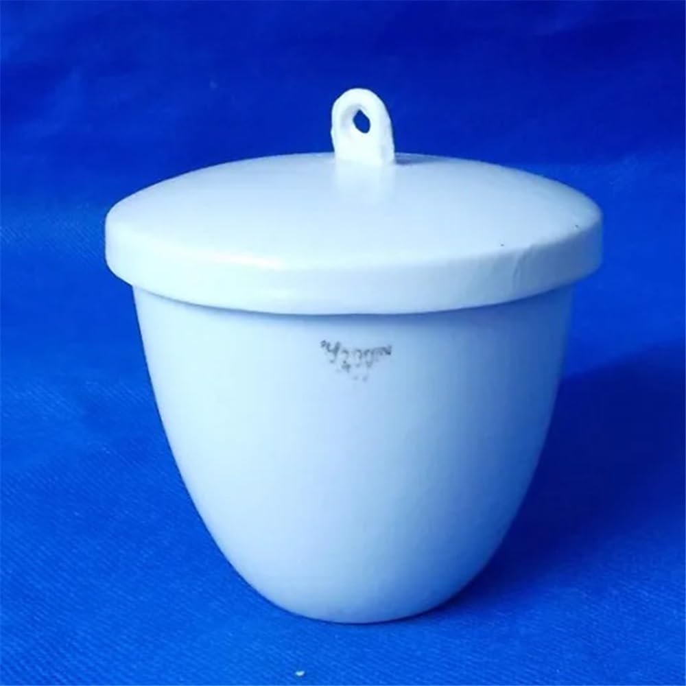 8 teile/los 200ml Porzellan Tiegel Mit Deckel Gebogene Labor Hohe Temperatur Beständig