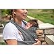 Boppy Comfyfit Evolution Babytrage, einfach zu tragen und verstellbar, ergonomische Babytrage für Mamas Vorderseite mit Kopf- und Nackenstütze, breite geknotete Gurte, verstellbare Armlöcher