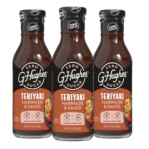 G Hughes Sugar Free Teriyaki Sauce 3-Pack