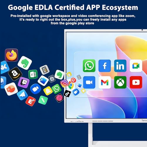 Image of 86 inch AI Touchscreen Smart Board,All-in-One Presentation Electronic Whiteboard 4K UHD Google EDLA-Certified Interactive Whiteboard for Office Classroom, Android 14, 8G+128G