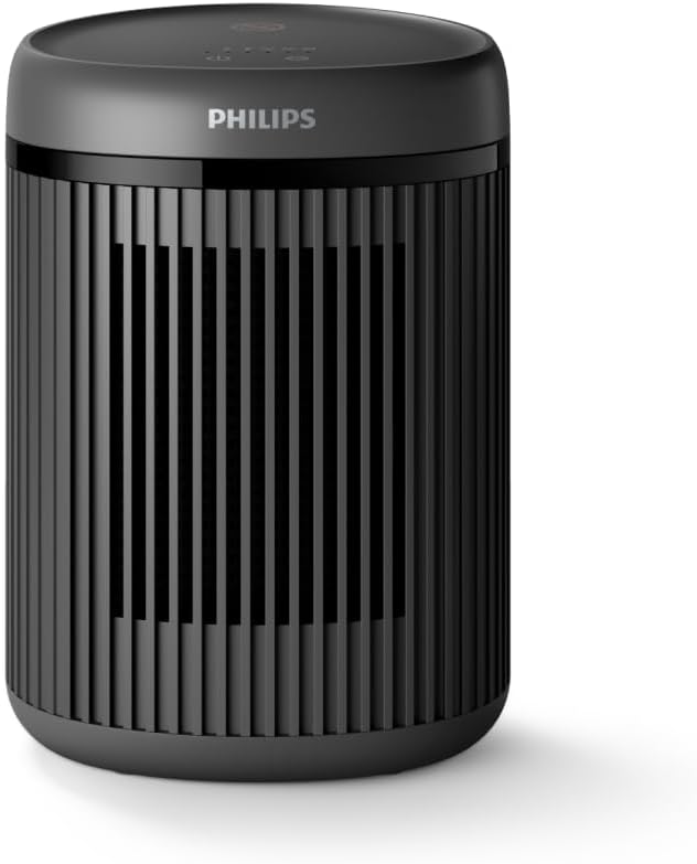 Philips 2000 Series Compact Ceramic Fan Heater – Rapid 2-Second Heat, Energy Efficient, Ultra-Quiet 24dB, 5 Modes, 5 Safety Features, 1500W - CX2120/01