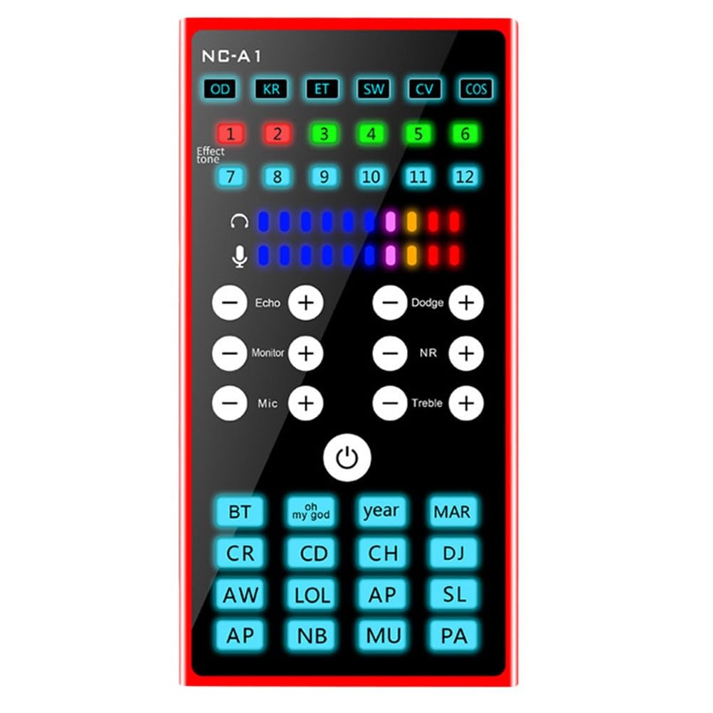 Mesa Mezclas DJ, Modulador Computadora Herramienta de cambio de voz Dispositivo Tarjetas de sonido Transmisión en vivo Mezclador de teléfono móvil