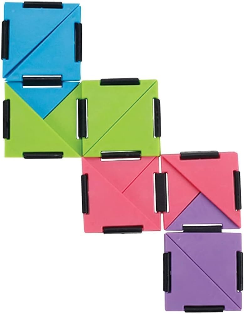 U-Fidget Shape Shifting Multi Colored Folding Toy Deal for Stress Relief, Focus, and Hand Therapy – Compact and Travel-Friendly