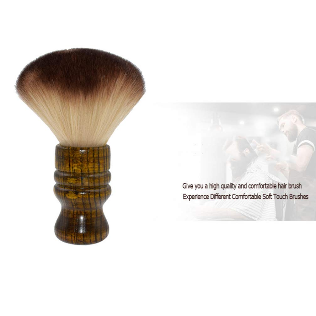 Minkissy Hairdressing Brush 1pc Sponge Rollers for Hair Barbershop Accessories Salon Brush Broken Barber Duster Cutting Bamboo Dust Solid Wood - Image 4