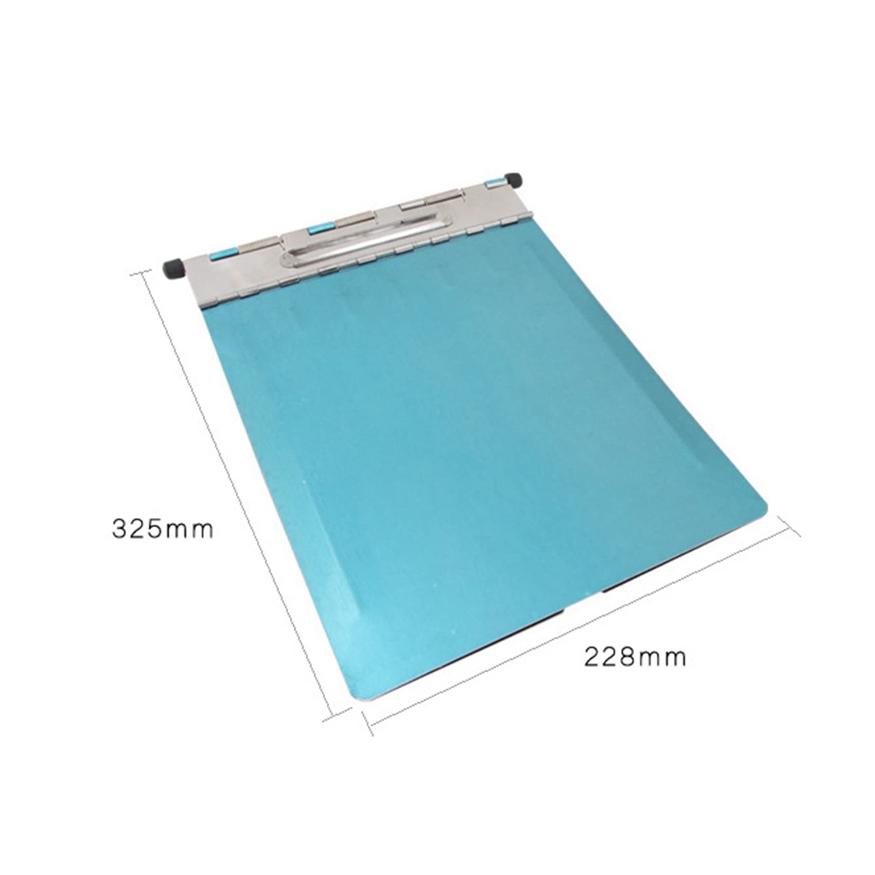 2 cartelline portablocco in metallo A4 in acciaio inox con clip per cartelle per ufficio scuola insegnamento medico infermiera