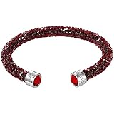  Swarovski Mujer Acero Inoxidable Redondo Rojo Cristal FASHIONNECKLACEBRACELETANKLET
