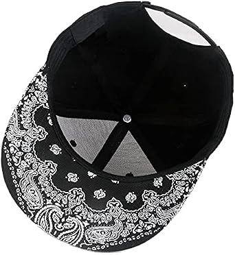 Trucker Hat Fashion Mens Women Snapback Hats - Flat Bill Brim Hat Adjustable Baseball Cap