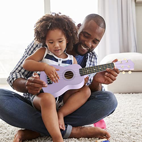 lxs soprano ukulele kids ukulele for beginners - 2134 small guitar ukulele with gig bag standby string picks and primary tutorial purple