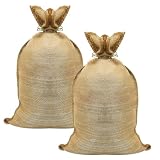 Kackaidi 2 Pcs Large Burlap Sack, 20" x 29" Burlap Bags for Plants High Density Natural Jute Bags for Potatoes Plant Grow Bags with Drawstring Rope