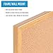 MasterVision Maya Series Self-Healing Cork Bulletin Board, Wall Mounting Push Pin Cork Board, 24