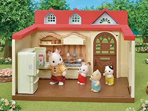 Sylvanian Families - Sweet Raspberry Home Jogo com Coelho Bebê Chocolate, 3+ Anos, Multicor, 5393