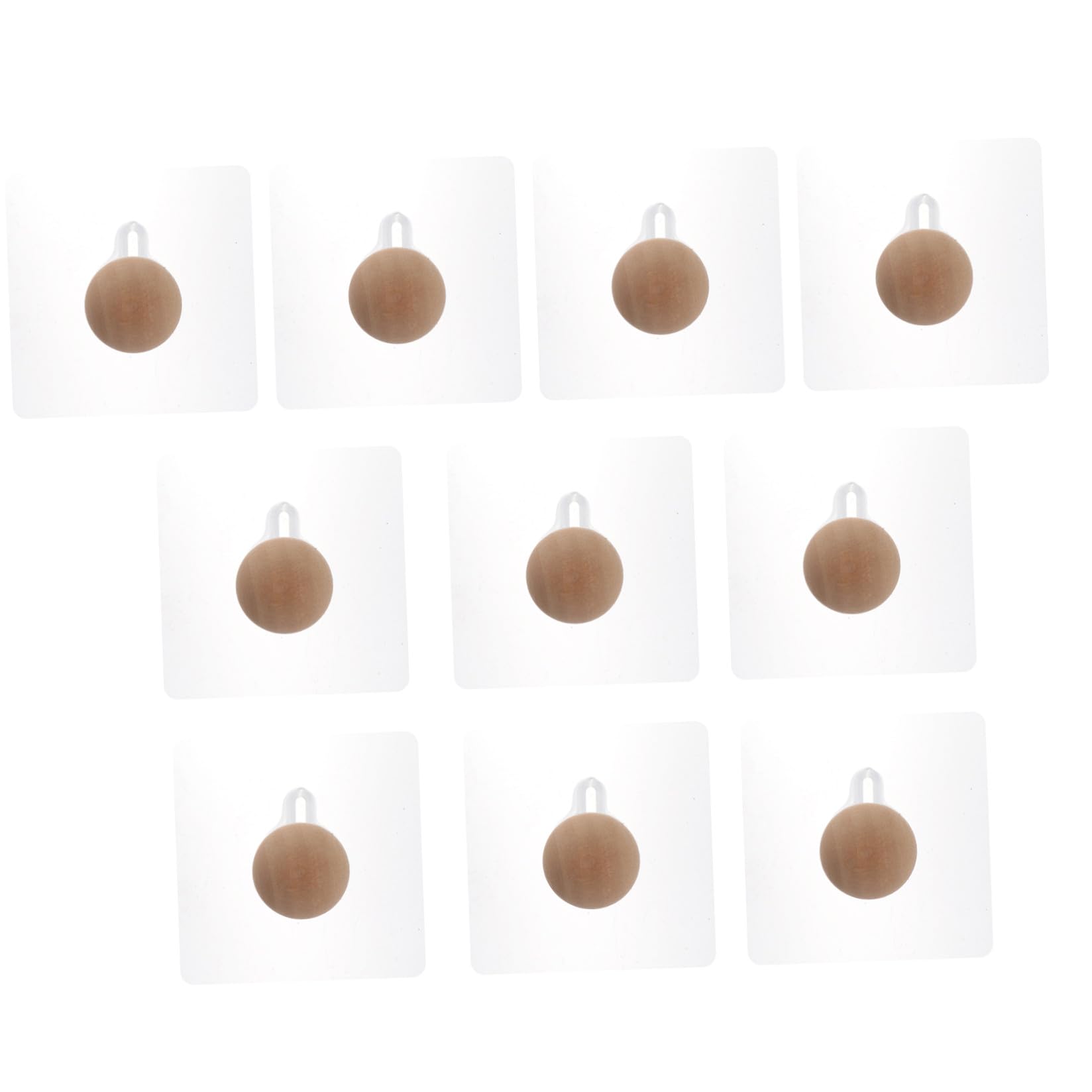 SHINEOFI 3 Series Gancho Sin Clavos Ganchos Autoadhesivos Percha De Ropa Montada En La Pared Ganchos Adhesivos Ganchos Para Colgar Abrigos Madera Maciza 10 Piezas X 3