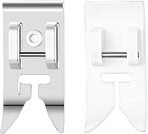 Create Idea 2-Pack Zig Zag Presser Foot For Low Shank Sewing Machines | Compatible With Singer, Brother, Janome & More | Quick Change Straight Stitch Foot