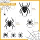 Zomiboo 3 Größen Halloween Schwarze Plastik Spinnen Realistisches Spielzeug Gefälschte Spinnen für Halloween Party Streich Requisiten Heim Innen und Outdoor Dekorationen (120 Stück)