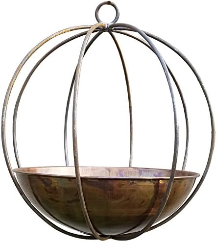 Passage MG-WOK-14-CB Hanging Planter, Burnt Copper