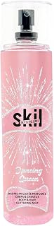 SKIL - Scented Mist for Women Sequins Dance Queen - Night Call Collection - Vanilla Strawberry Fragrance - Spray Bottle 250ml - Made in France with Bold