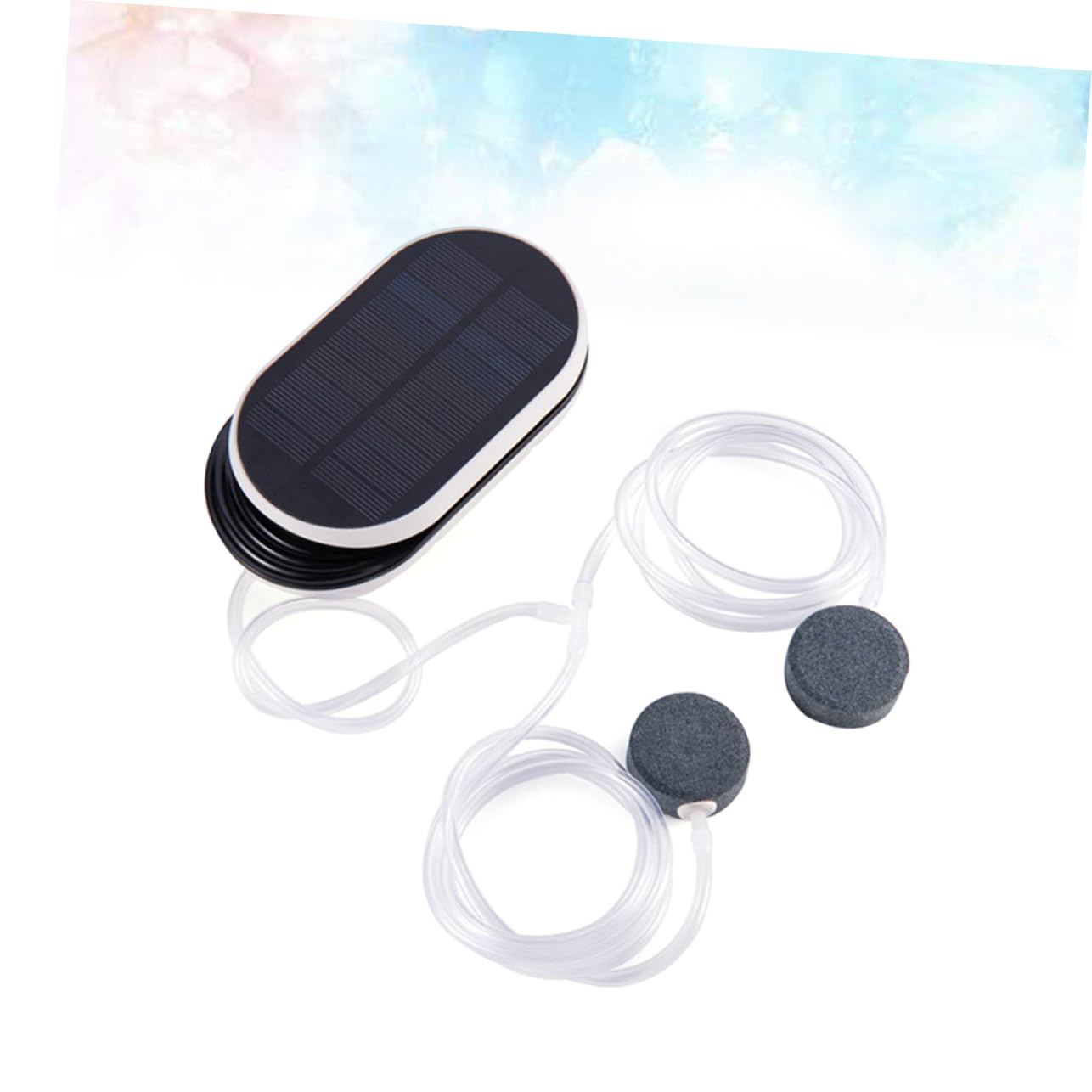 Hemobllo Solarbetriebene 3600mah Akku für Aquarien Sauerstoff Luftpumpe mit 3 Modi Tragbar Kunststoffgehäuse für Outdoor Angeln und Fischbecken