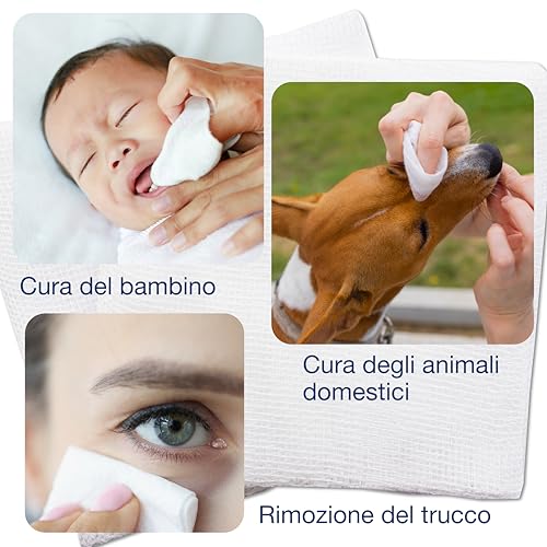 GiMa 35011 Tablet Gaze, Vlies, 4 Lagen, 7,5 x 7,5 cm, 1000 Stück