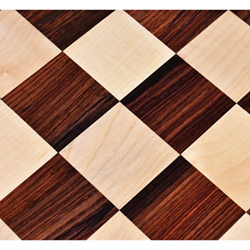 Grand jeu d'échecs plat en palissandre massif de 21 pouces - 3